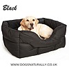 Black Rectangular Waterproof Dog Bed Labrador
